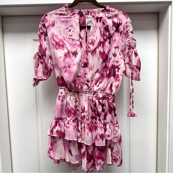 MISA Becca Dress in La Vie En Rose Pink Mini Dress - Picture 5 of 16